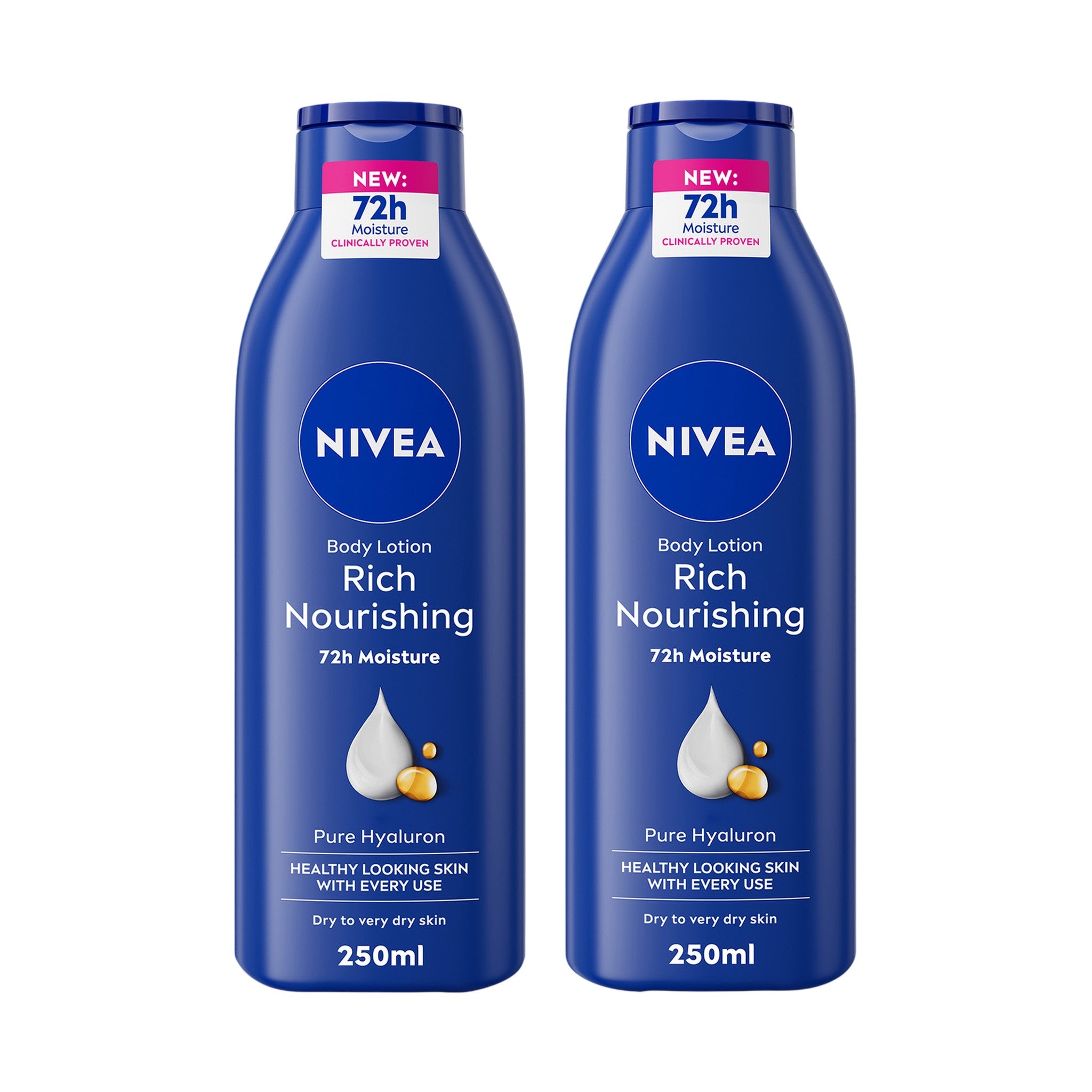 Nivea Body Lotion Express Hydration 250 ml 2 pcs