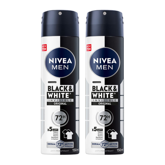 Nivea Black&White Invisible Men Deodorant Spray 150ml