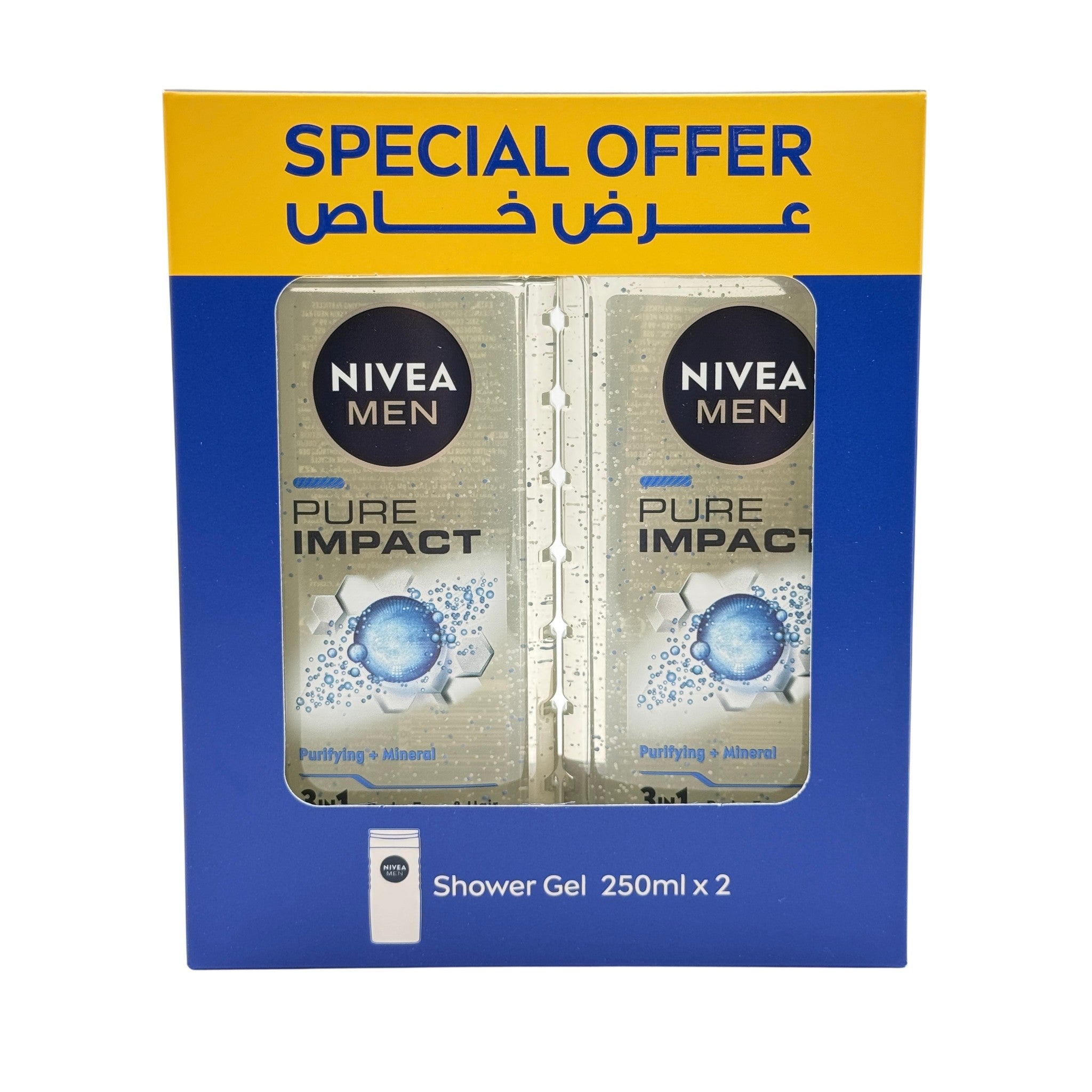 Nivea Men Pure Impact Shower Gel 250 ml