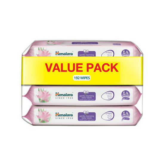 Himalaya Gentle Cleansing Baby Wipes 48 Pcs Pack of 4 Packs