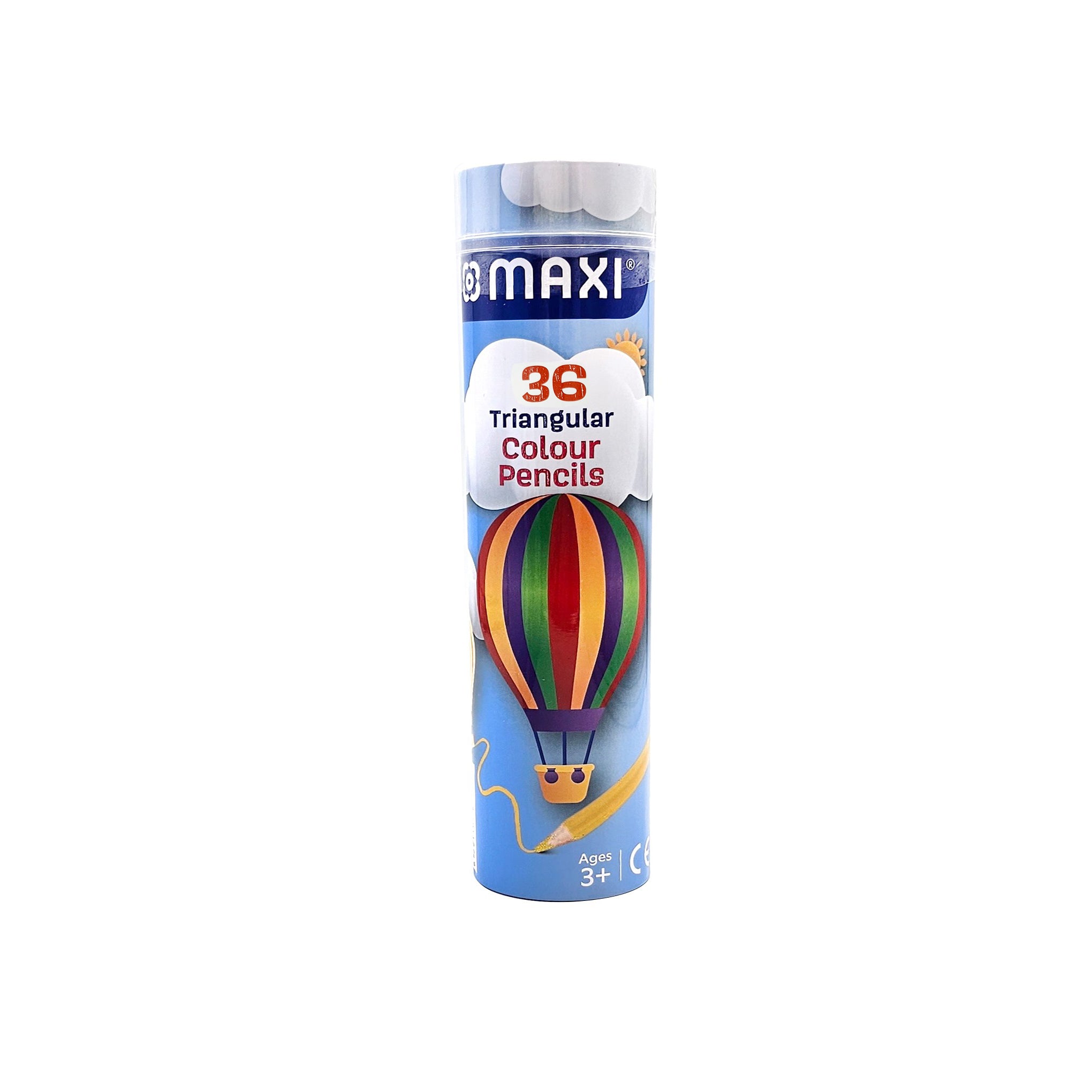 MAXI TRIANGULAR COLOUR PENCILS 36 COLOUR RT