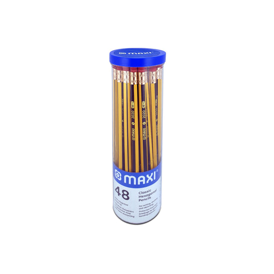 Maxi Classic Hex Graphite Pencil Hb Jar of 48 pcs