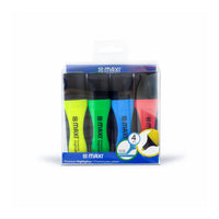 MAXI SUPER-FLUO HIGHLIGHTER WALLET OF 4