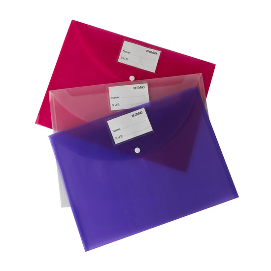 Maxi Full Size Clear Bag Assorted 3 pcs