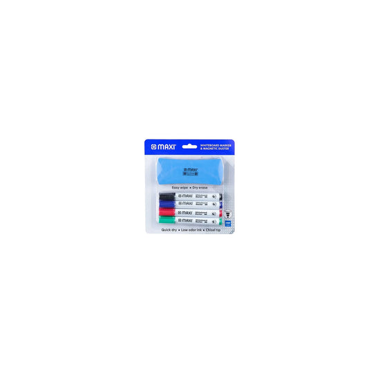 Maxi Whiteboard Marker Set with Duster