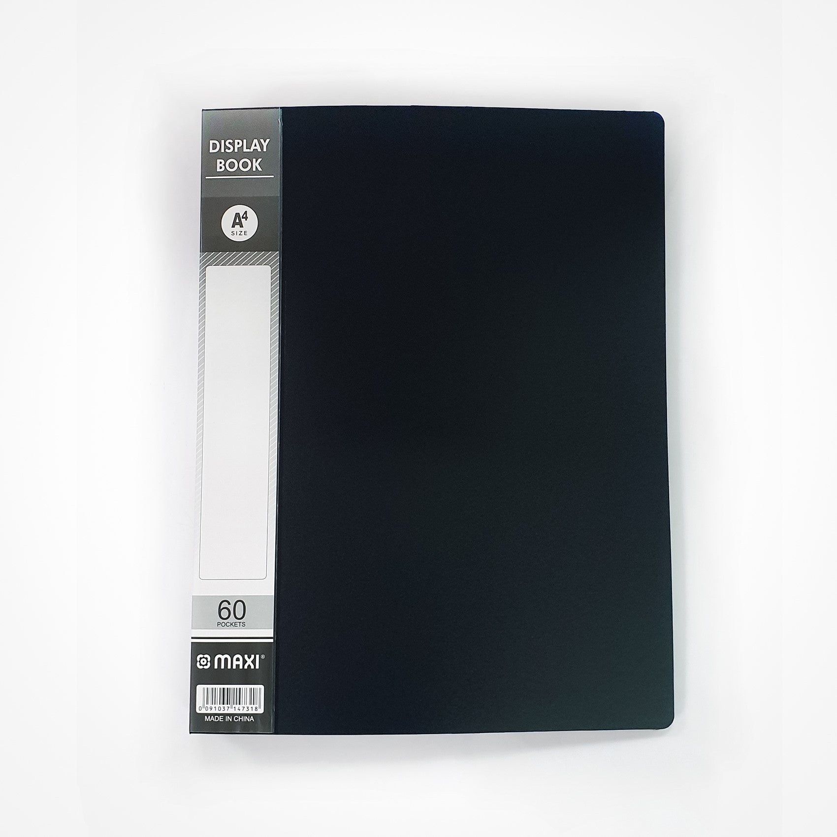 MAXI DISPLAY BOOK 60 POCKET  BLACK