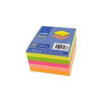 MAXI STICKY NOTES 75X75MM 5X80 ASST NEON COL 400SH