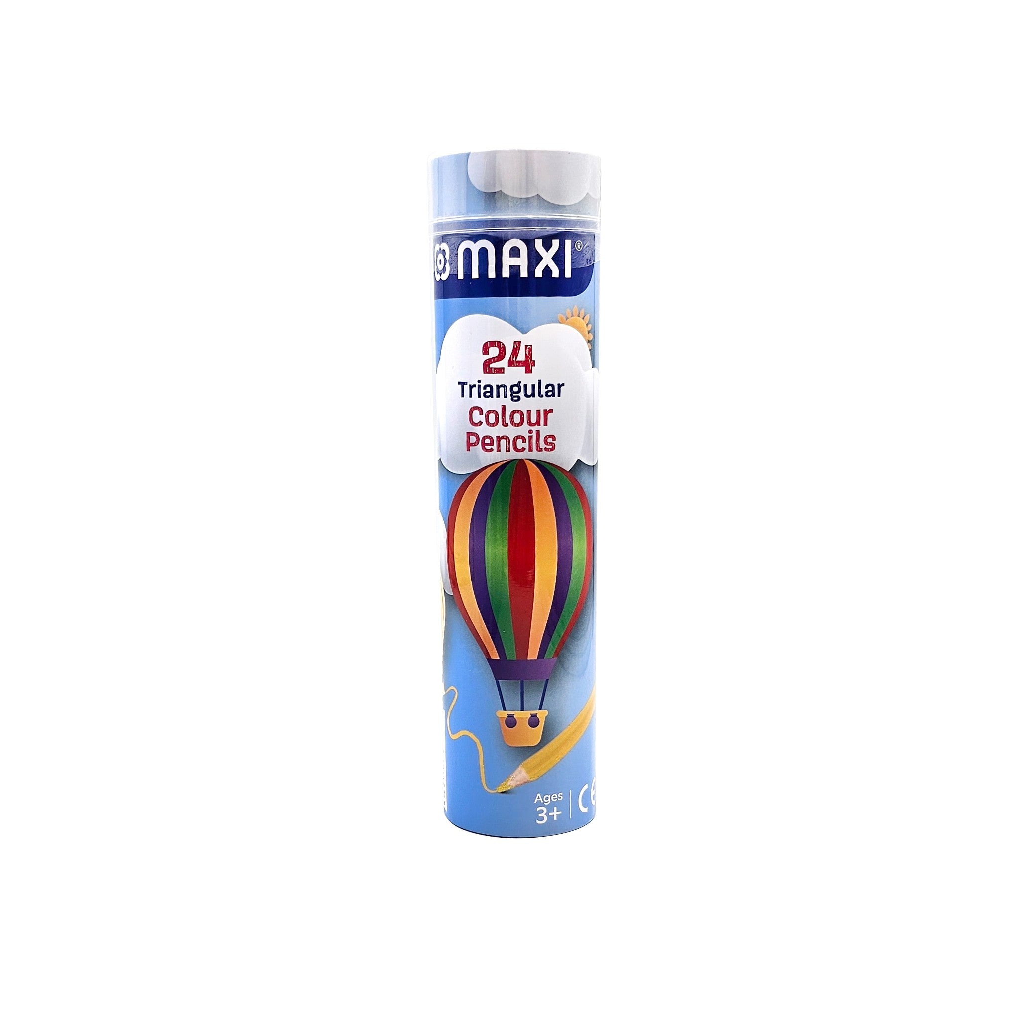 MAXI TRIANGULAR COLOUR PENCILS 24 COLOUR RT