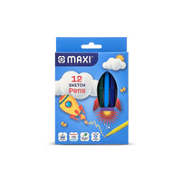 MAXI FELT PEN 12 COLOR