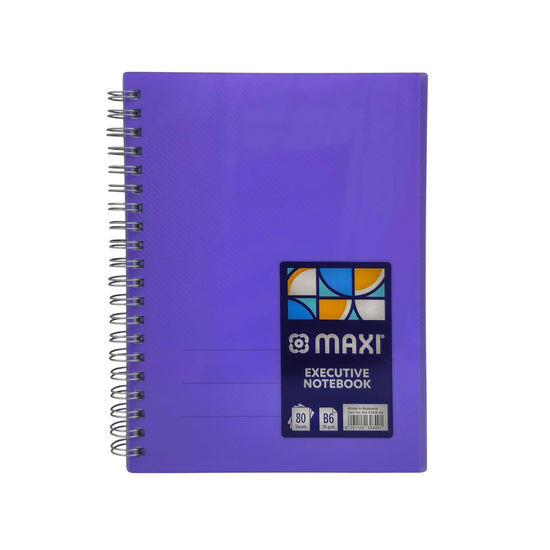 Maxi Wire O Coloured PP Notebook B6 80 Sheets
