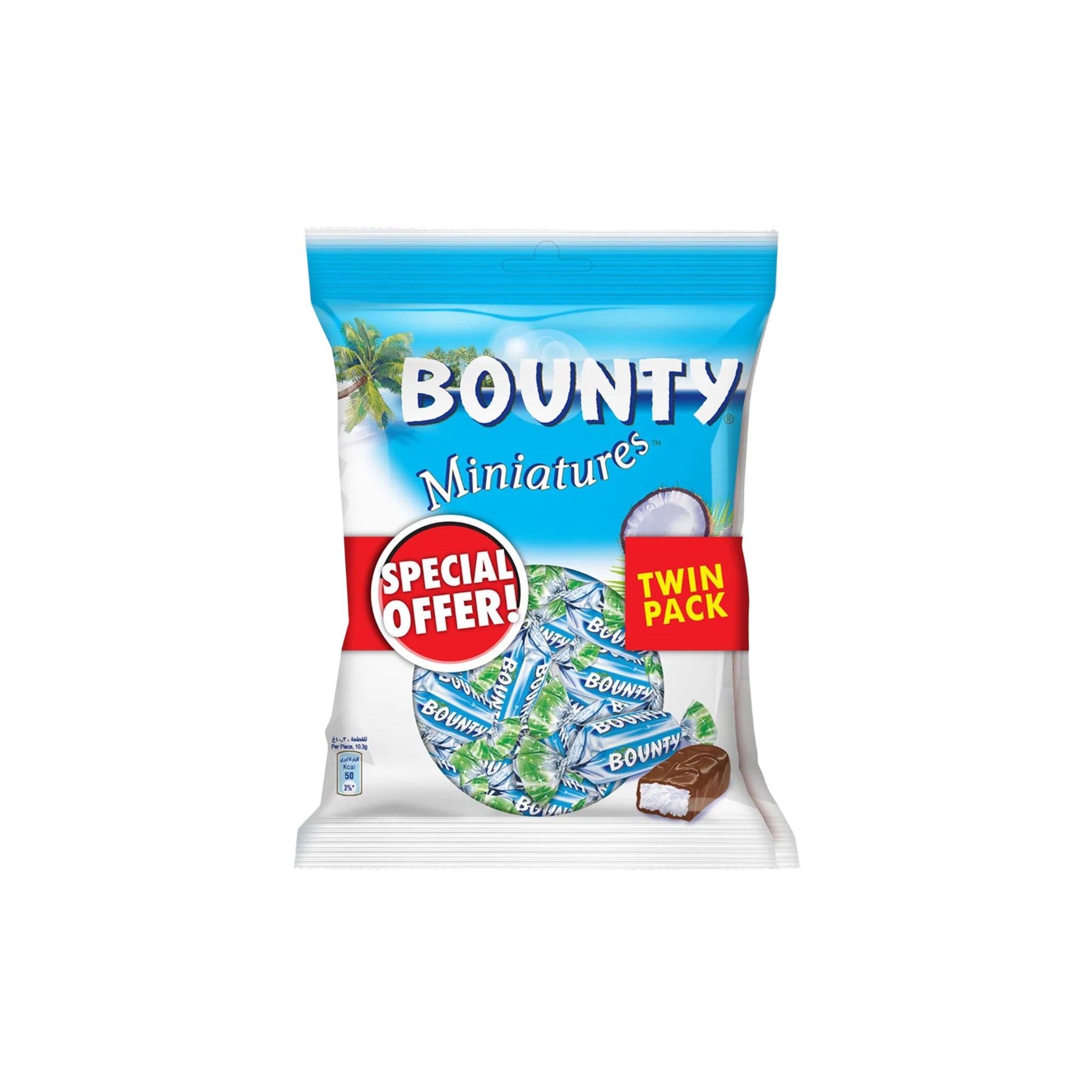 Bounty Miniatures Milk Chocolate 2x150 gm