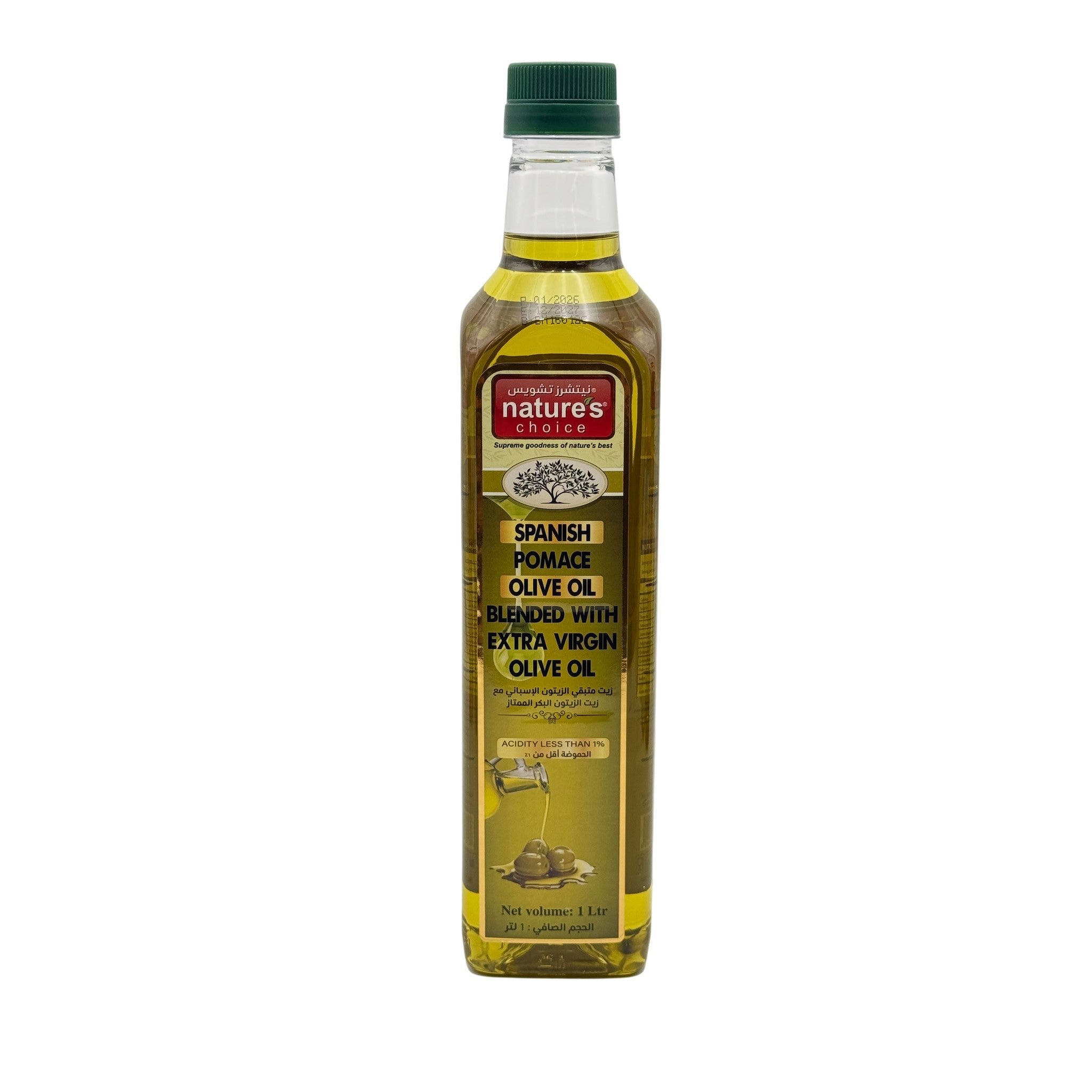 Natures Choice Spanish Pomace Olive Oil Bottle 1 L