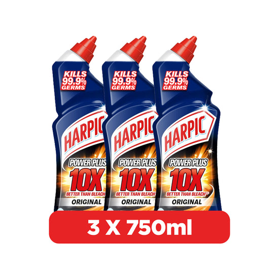 Harpic Power Plus Original Toilet Cleaner Liquid 750ml 3 pcs