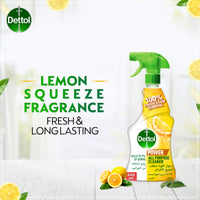 Dettol Power All Purpose Cleaner Spray Bottle Lemon Scent 500 ml