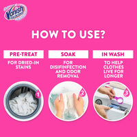 Vanish Oxi Action Stain Remover Powder For Coloured & White Clothes 500g