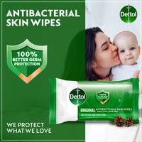 Dettol Fresh Antibacterial Skin Wipes 3 x 10 pcs original