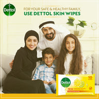 Dettol Fresh Antibacterial Skin Wipes 3 x 10 pcs Fresh