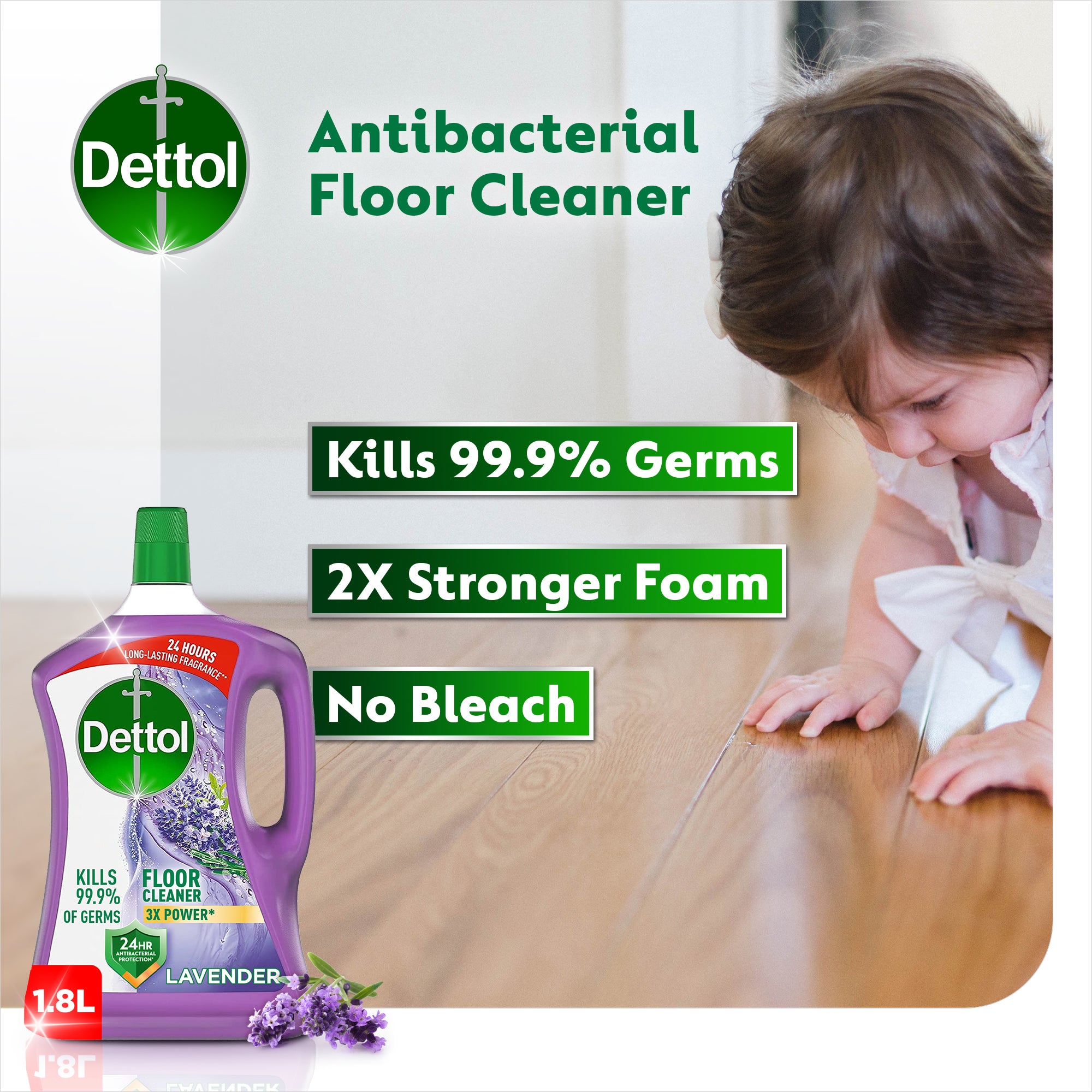 Dettol Floor cleaner Lavendar 1.8l