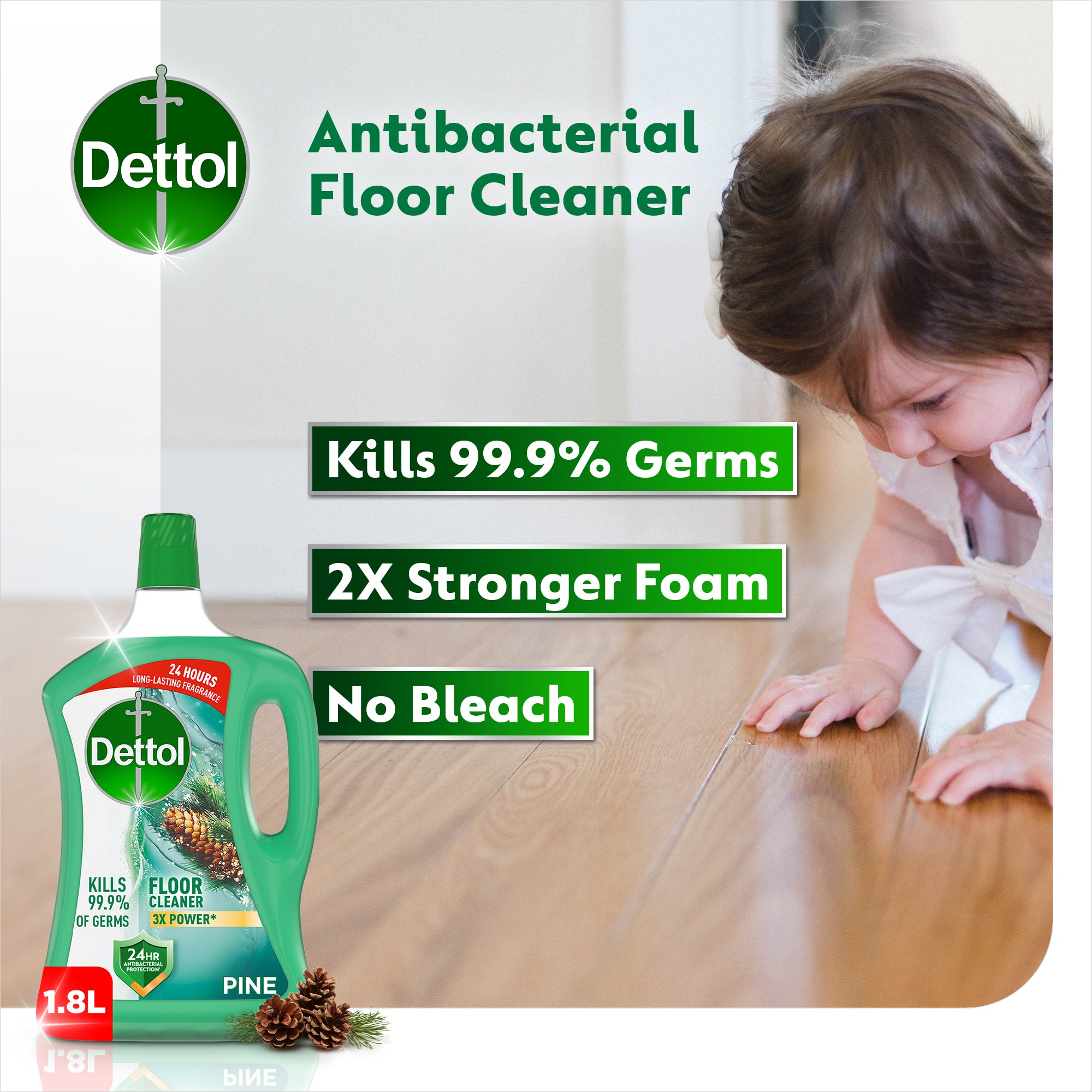 Dettol Floor cleaner Pine 1.8L