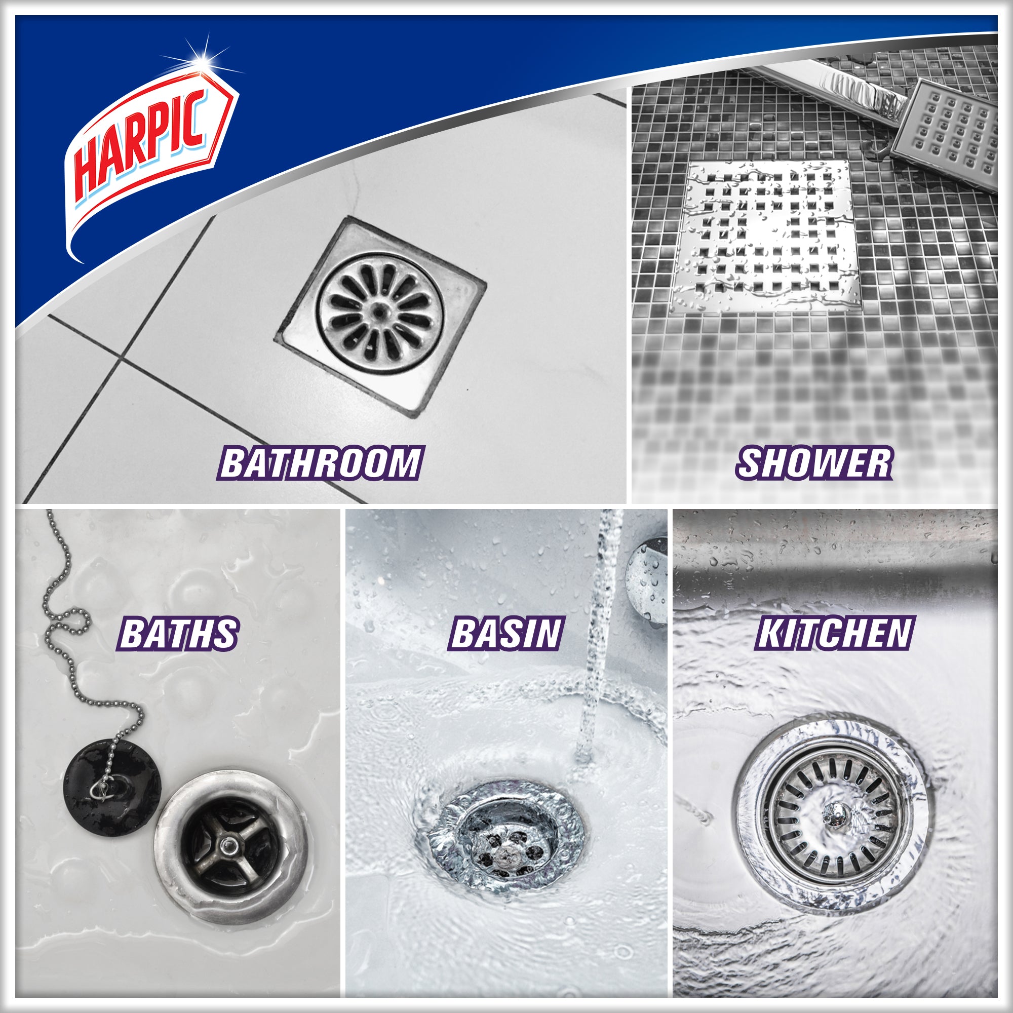 Harpic Powerful Drain Opener Gel 1L