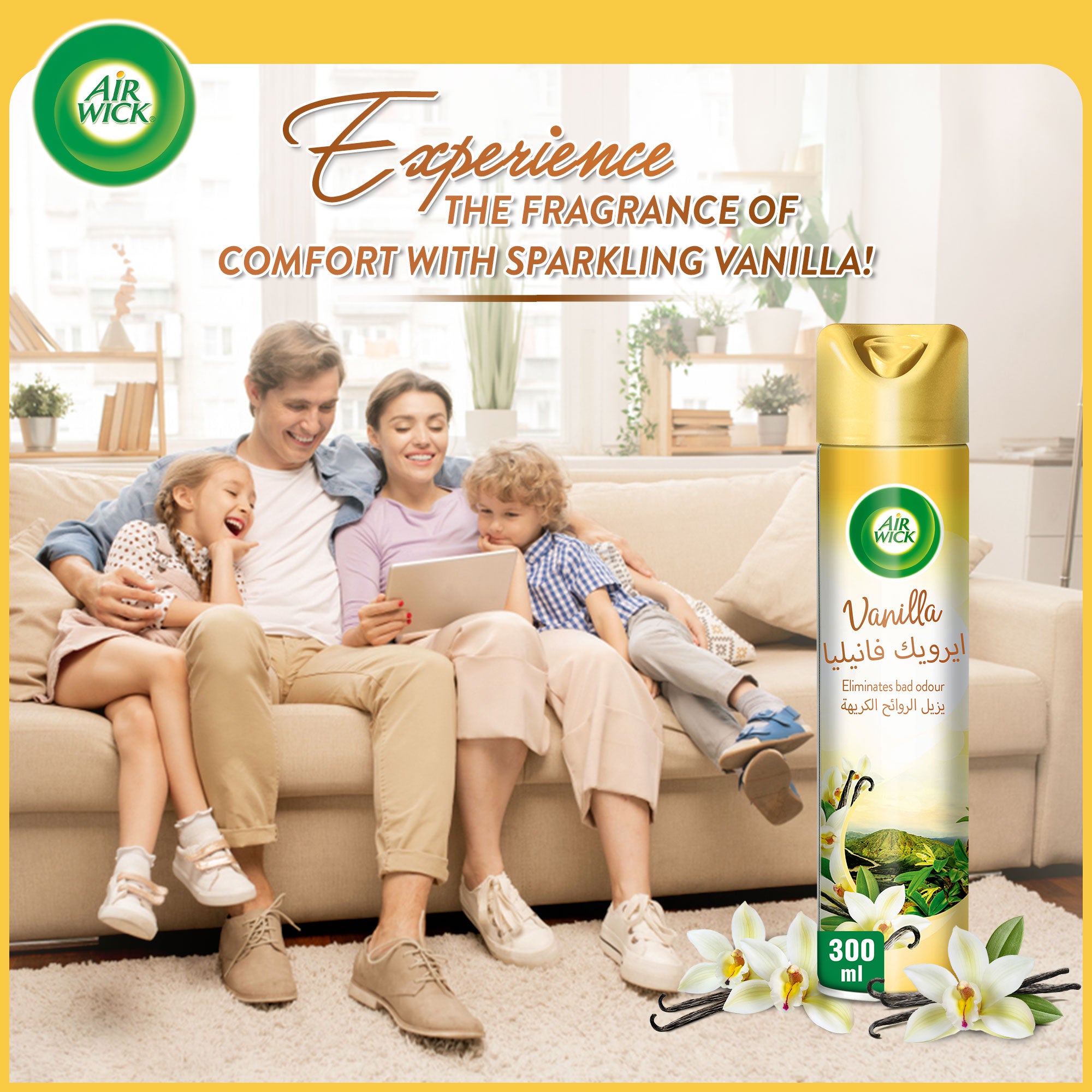 Air Wick Vanilla Scent Value Pack 3 x 300 ml