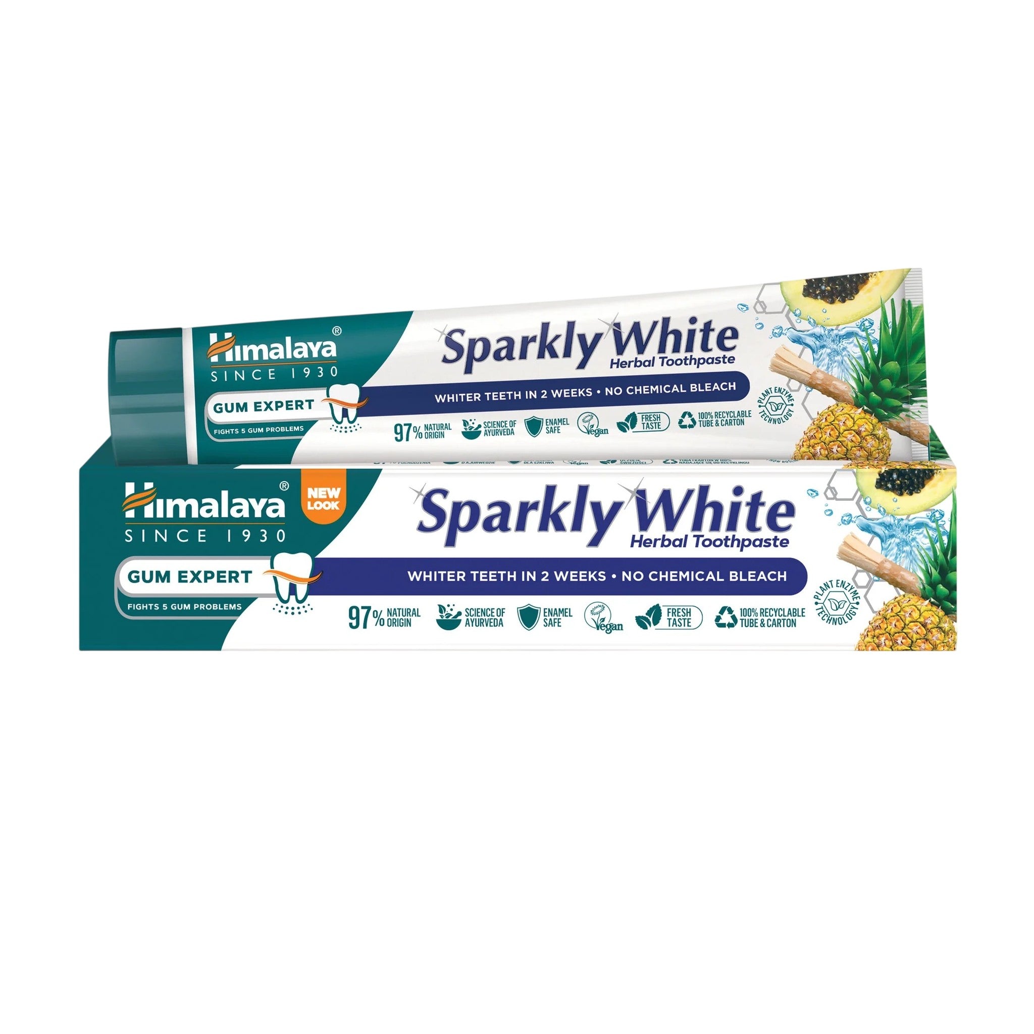 Himalaya Toothpaste Sparkly White Herbal 100 ml 2 pcs