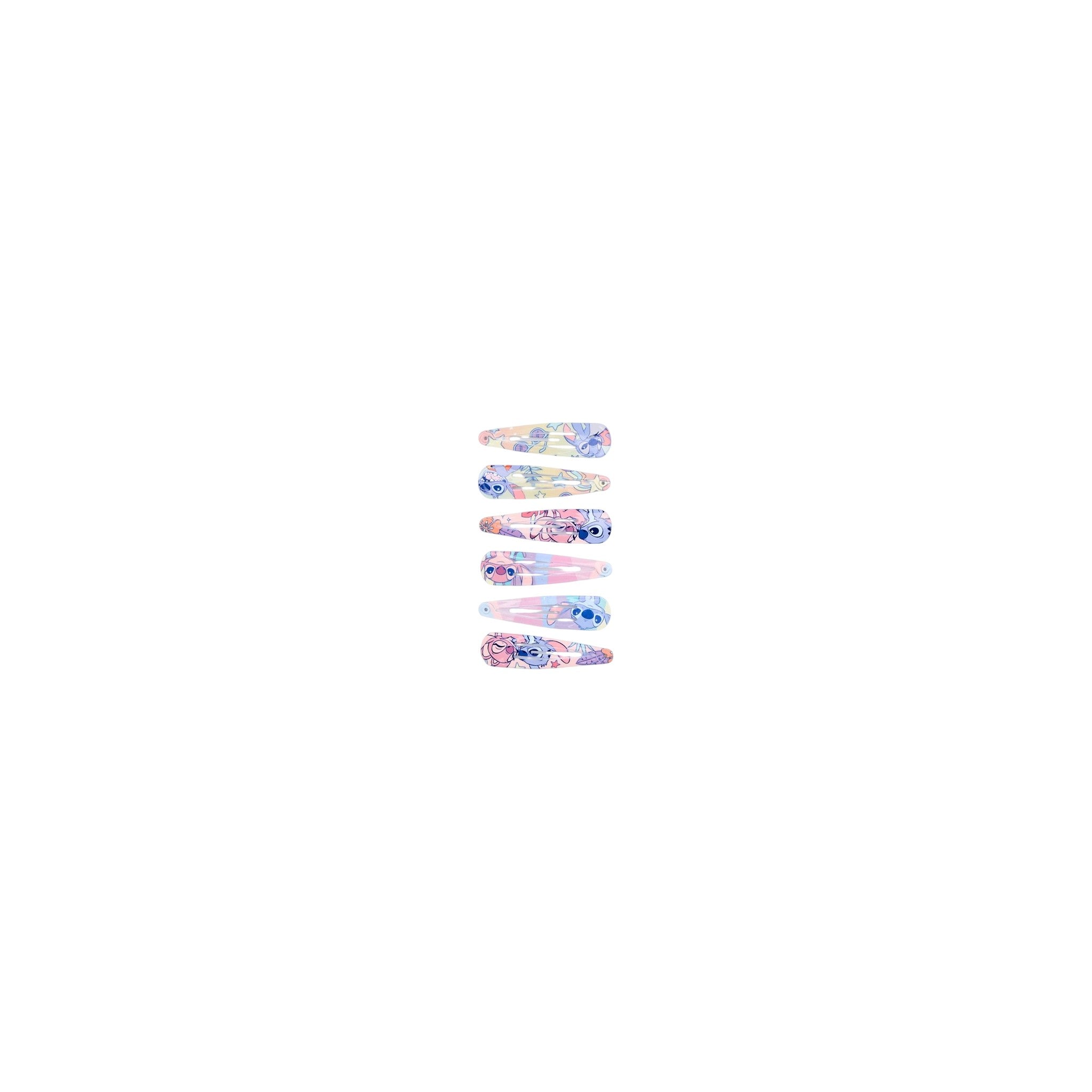 Disney Stitch Snap Clip Set Iron Blue 6 Pcs Girl