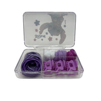 Disney Stitch Hair Elastic and Claw Clip Set Blue 46 Pcs
