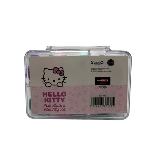 Sanrio Hello Kitty Hair Elastic and Claw Clip Set Pink 46 Pc