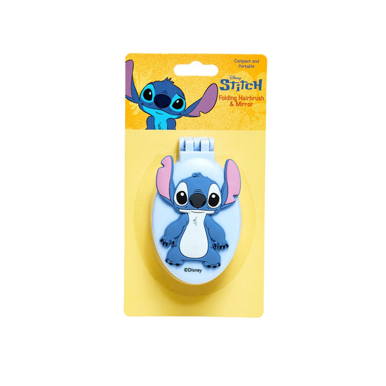Disney Stitch Hair Brush Blue ABS Nylon Rubber Glass Girl