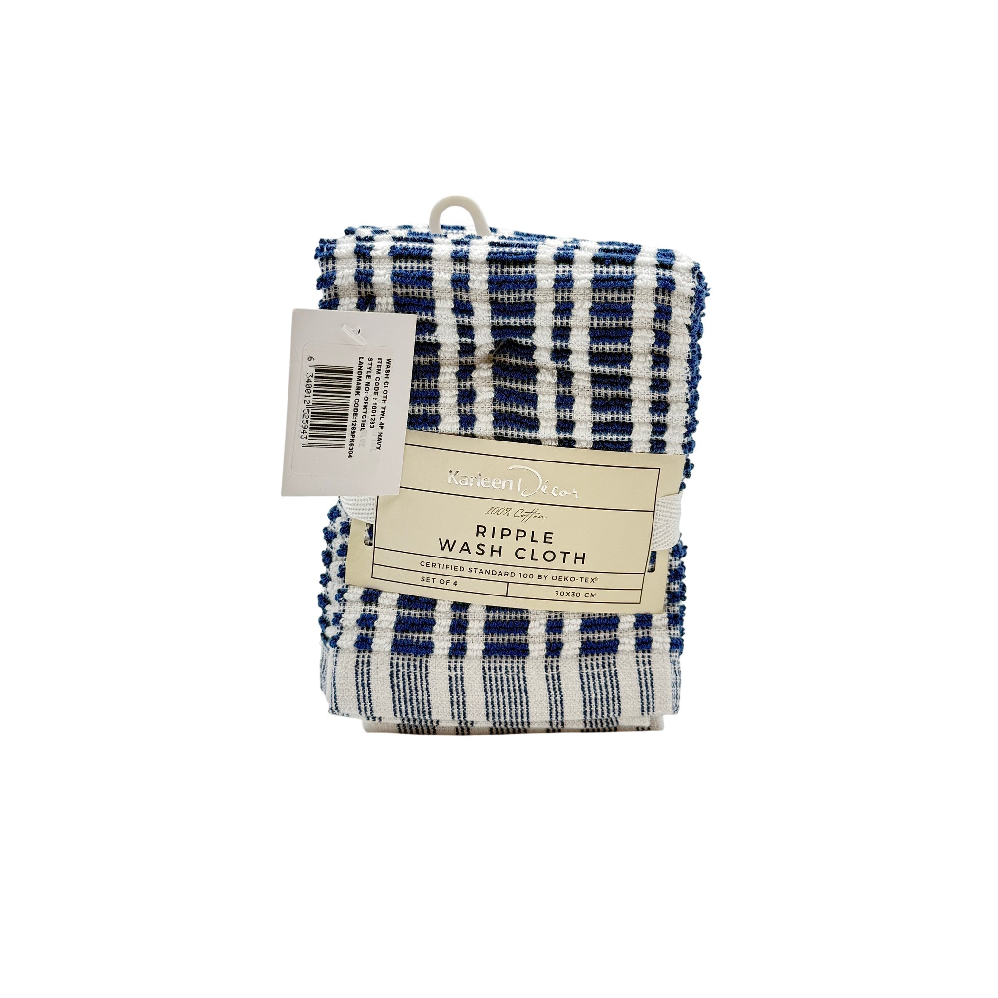 Everyday Jacquard Wash Cloth 100% Cotton Blue 30x30 CM 1 P