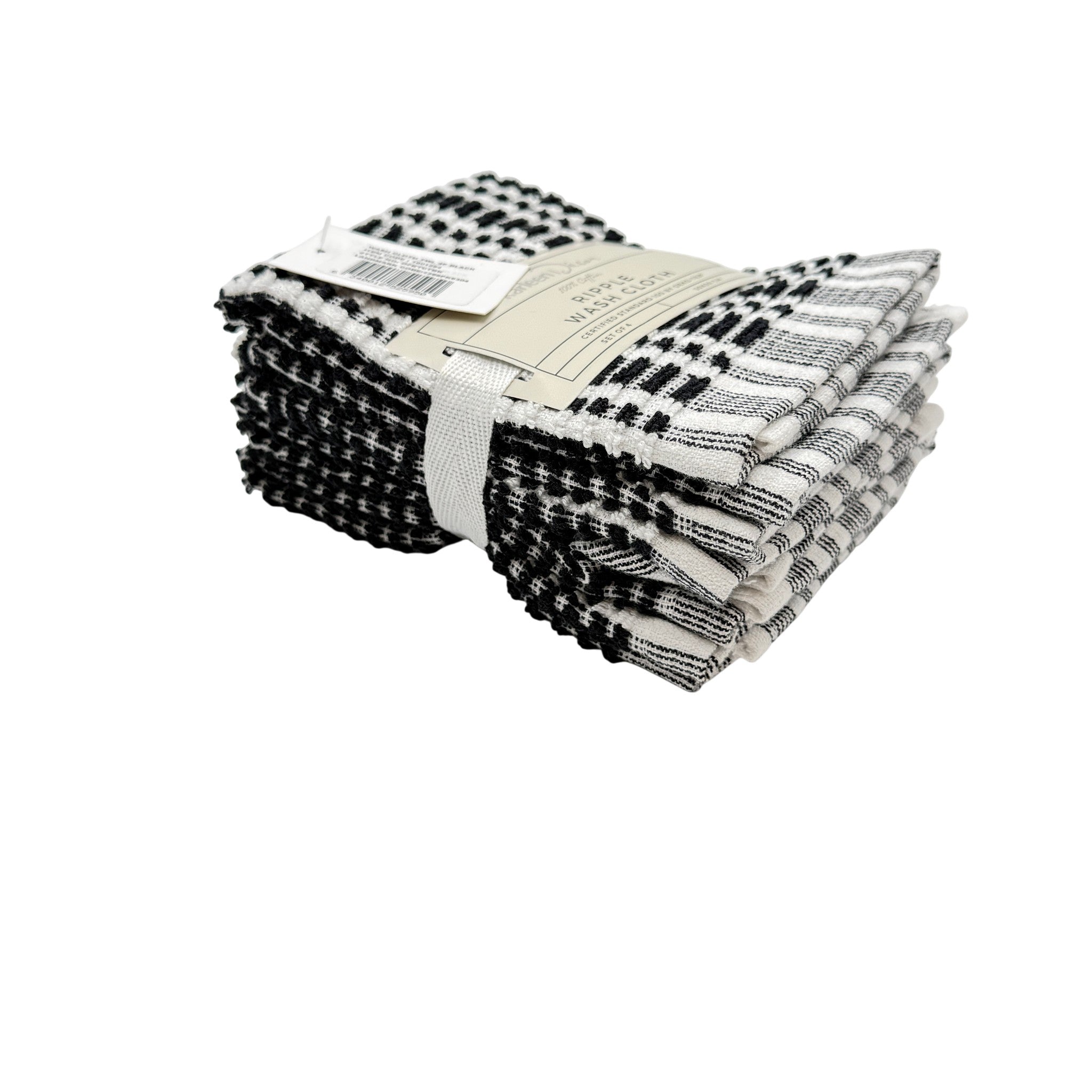 Everyday Jacquard Wash Cloth 100% Cotton Black 30x30 CM 1