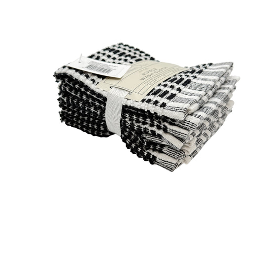 Everyday Jacquard Wash Cloth 30 x 30 cm Black