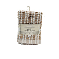 Everyday Jacquard Wash Cloth 100% Cotton Beige 30x30 CM 1