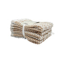 Everyday Jacquard Wash Cloth 100% Cotton Beige 30x30 CM 1