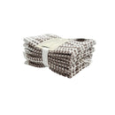 Everyday Jacquard Wash Cloth 100% Cotton Brown 30x30 CM 1