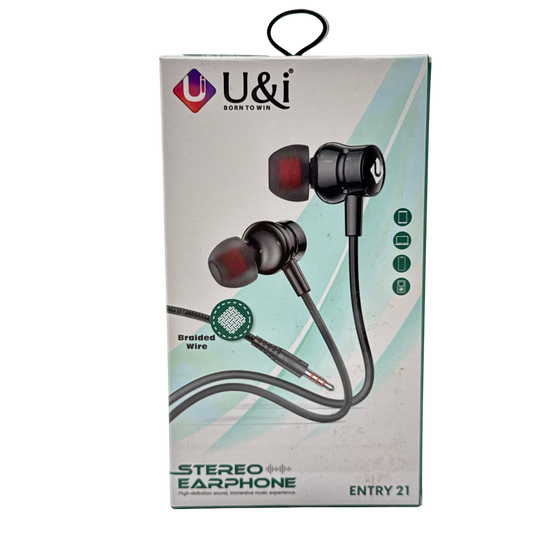 U and I Aux Earphone Entry 21 Earphones