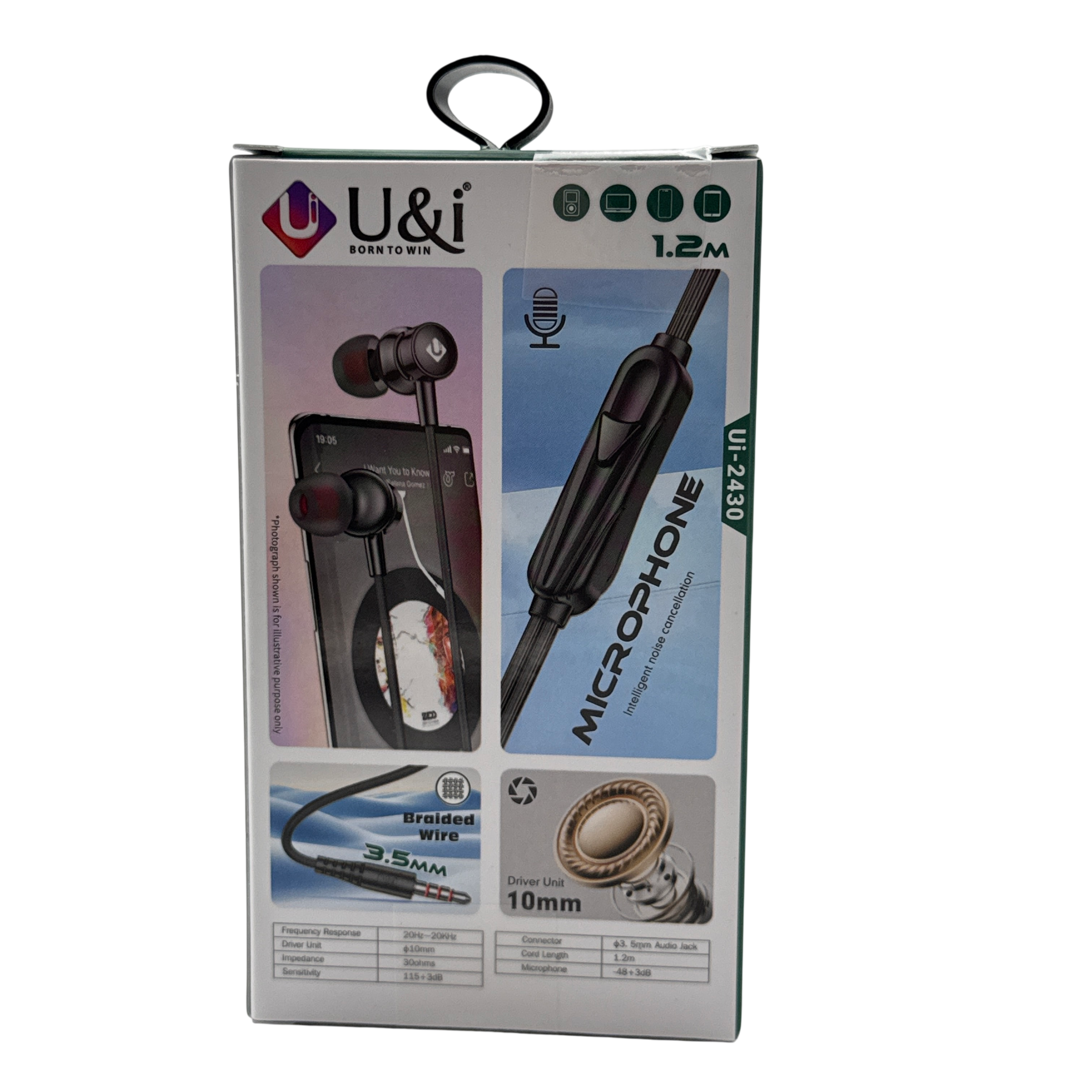 U&I Aux Earphone Entry 21 Earphones