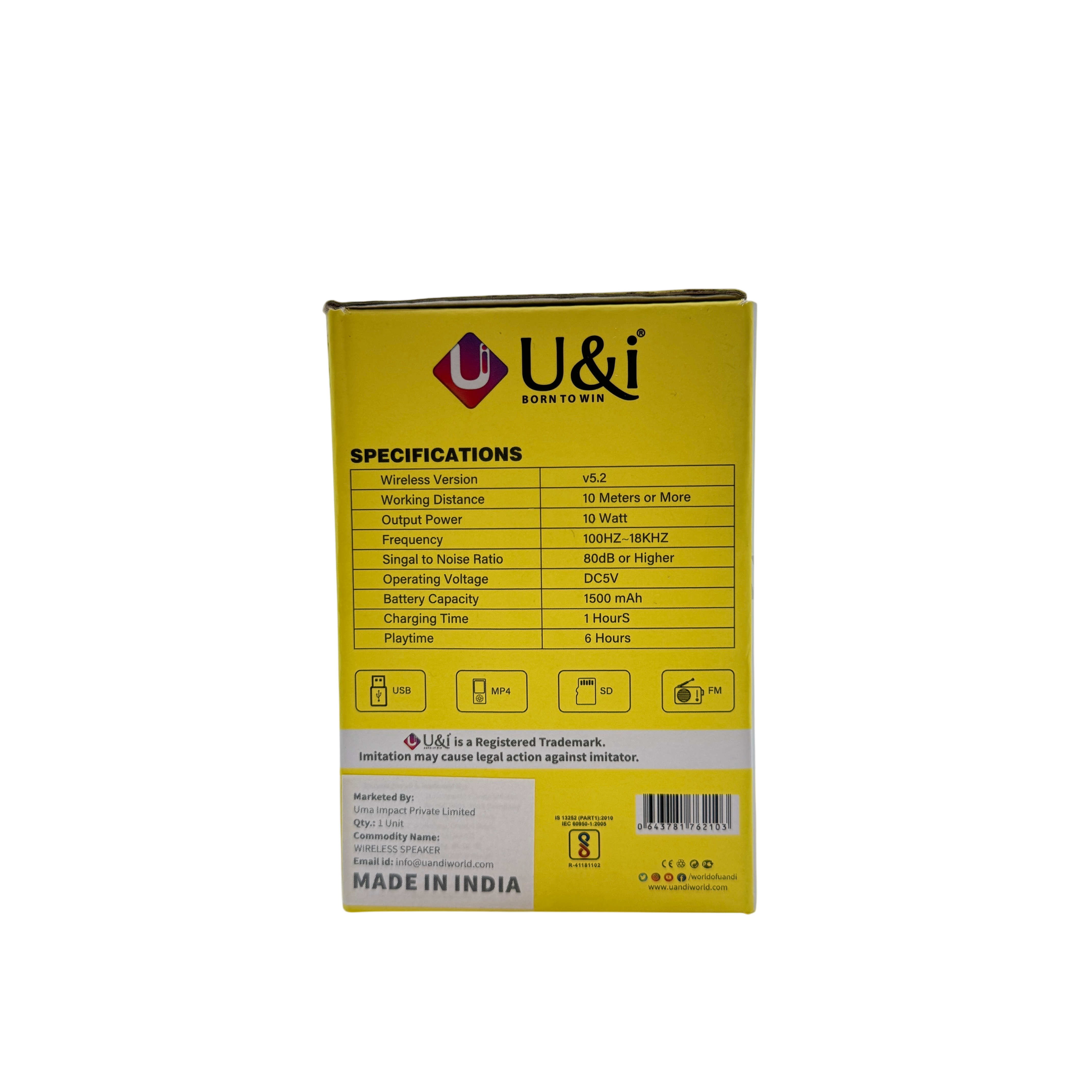 U&I Bluetooth Speeker Galaxy Series
