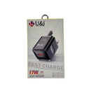 U&I 17W Single Usb Charger USB Cables