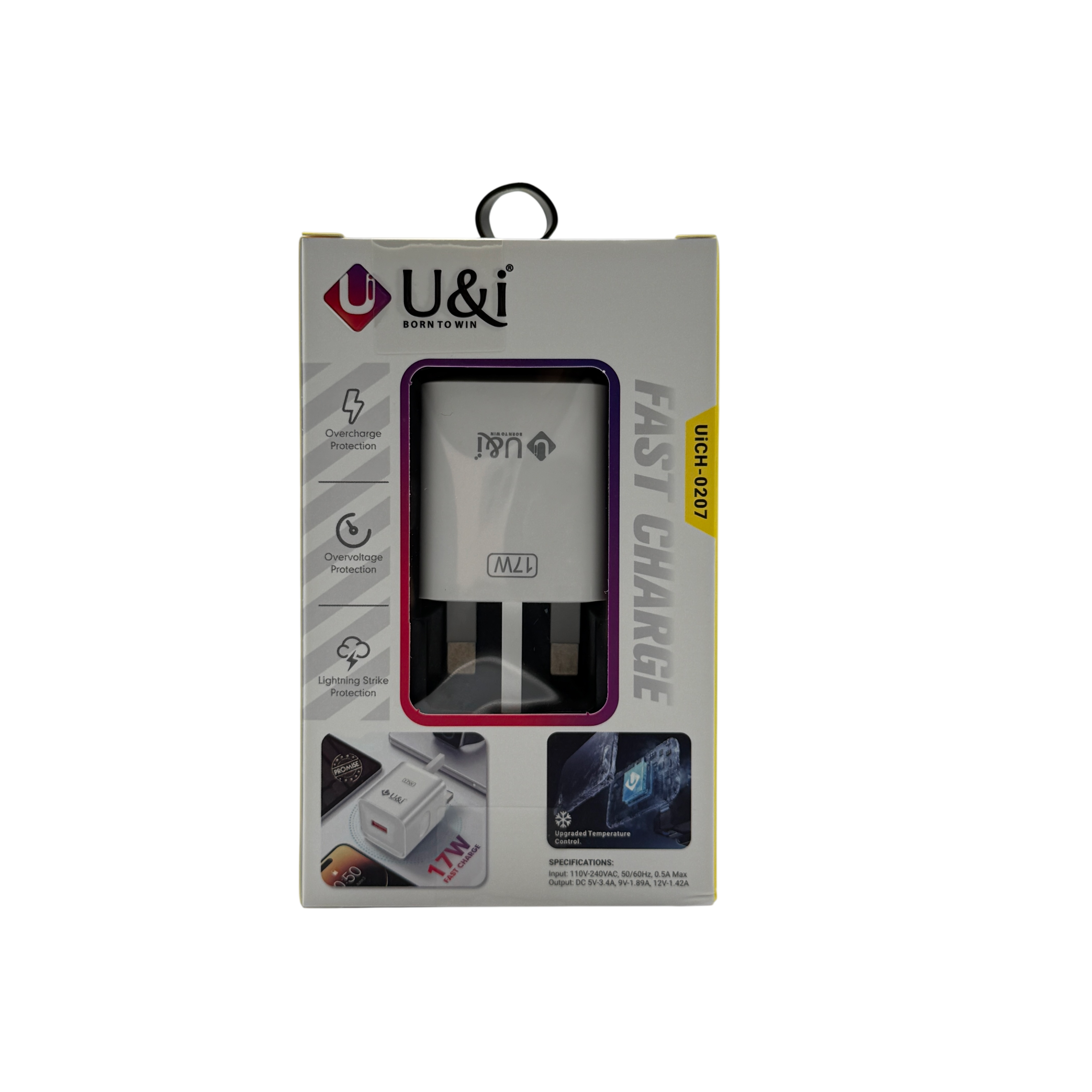 U&I 17W Single Usb Charger USB Cables