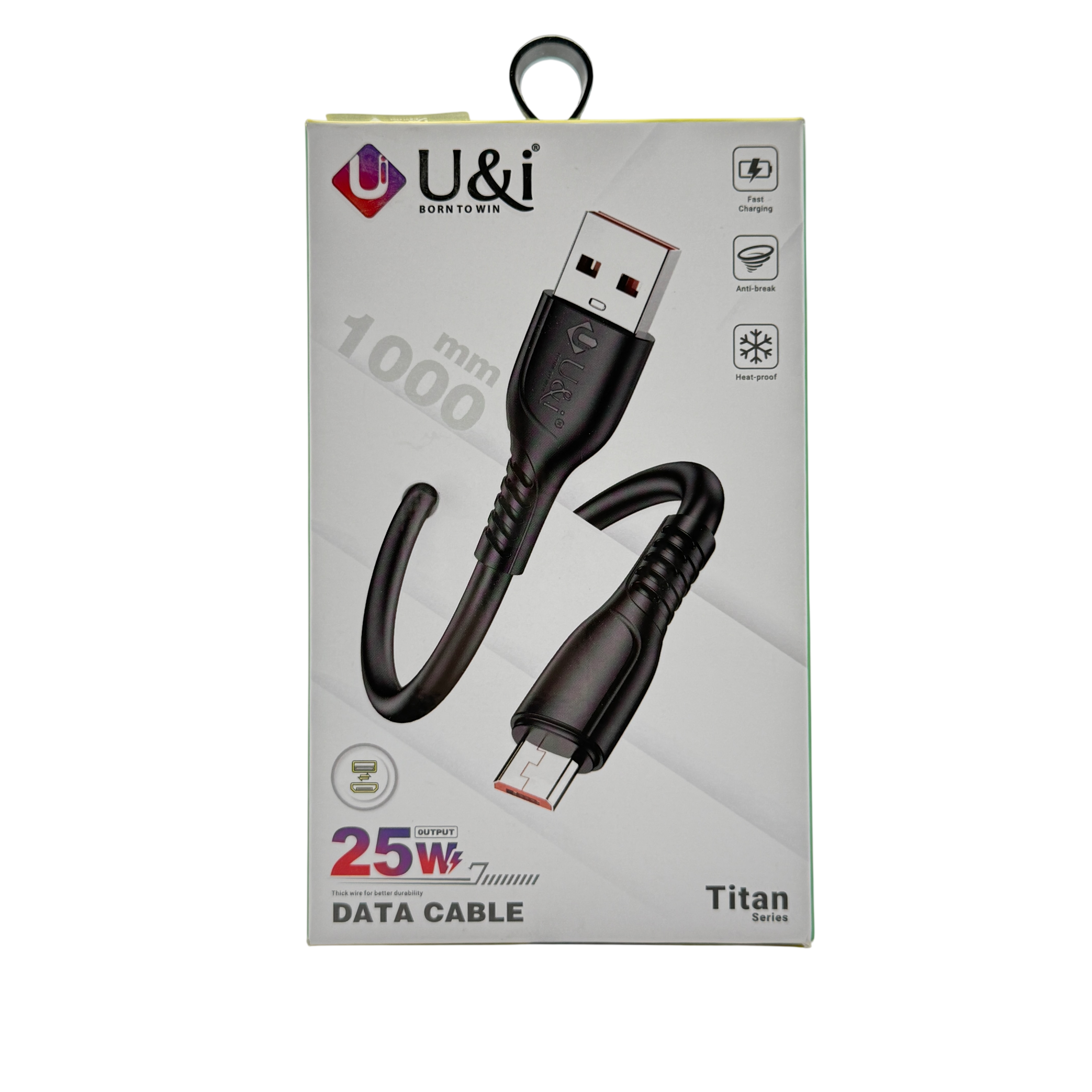 U&I 25W Data Cable Titan Series Micro
