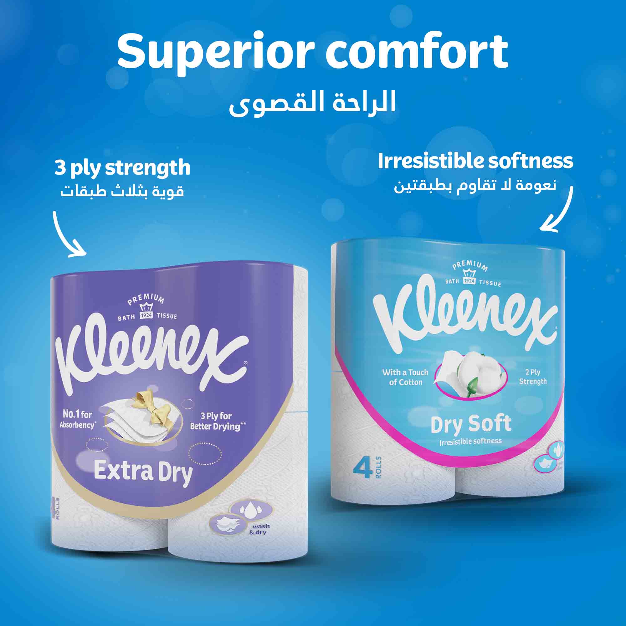 KLEENEX BATH TISSUES DRY SOFT 2PLY 12 ROLLS SPL PRICE