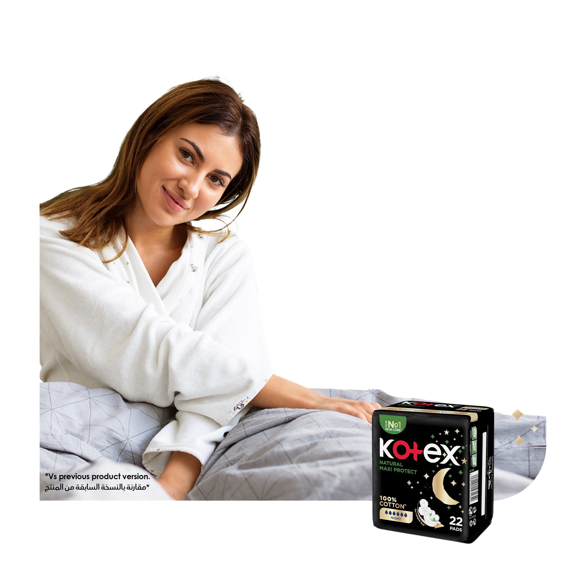Kotex Natural Night Maxi Thick 22