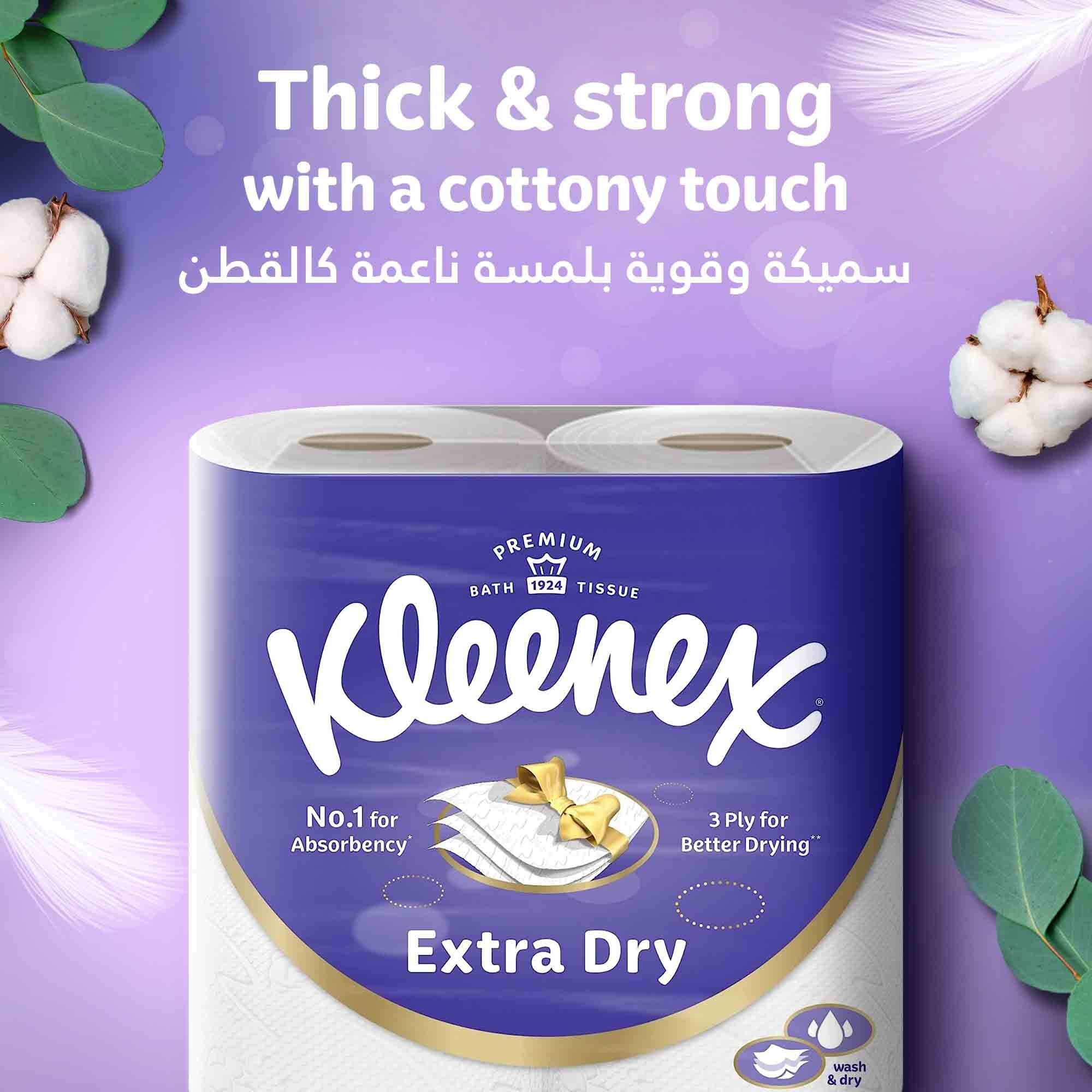 KLEENEX BATH TISSUES EXTRA DRY 3PLY 12 ROLLS SPL PRICE
