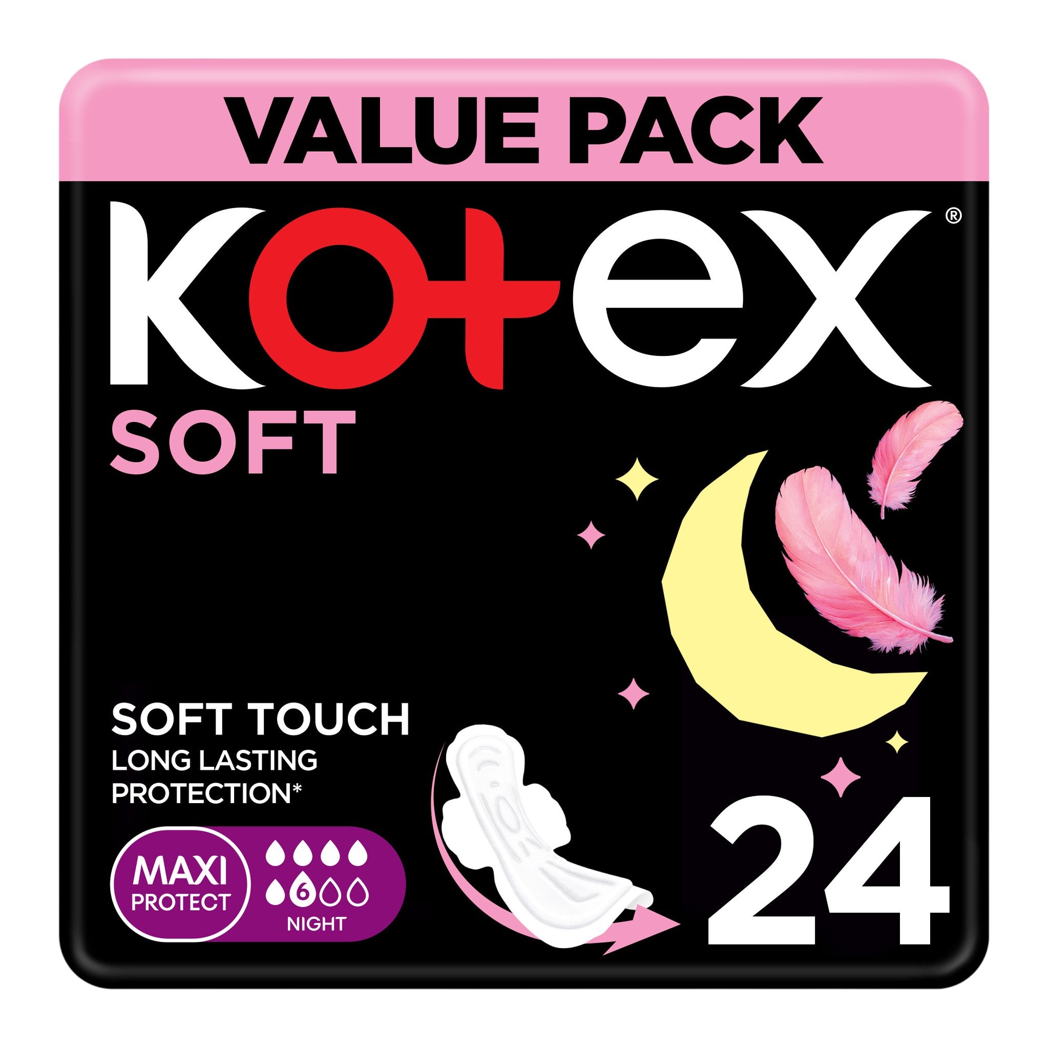 Kotex Soft Night Maxi Thick 24