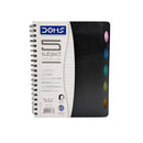 Doms B5 Notebook Plastic Black 150 Sheets 3+ AW26