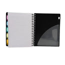 Doms B5 Notebook Plastic Black 150 Sheets 3+ AW26