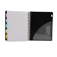 Doms B5 Notebook Plastic Black 150 Sheets 3+ AW26