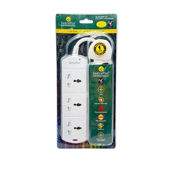 Samraplus Extn-3W 2 m Esna Power Cords and Extensions